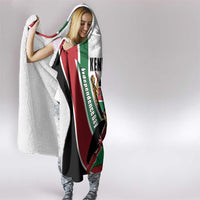 Kenya Jamhuri Day Hooded Blanket Lion With Coat Of Arms - Wonder Print Shop