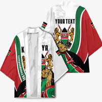 Personalized Kenya Jamhuri Day Kimono Lion With Coat Of Arms - Wonder Print Shop
