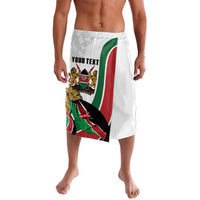 Personalized Kenya Jamhuri Day Lavalava Lion With Coat Of Arms - Wonder Print Shop