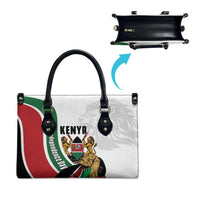 Kenya Jamhuri Day Leather Bag Lion With Coat Of Arms - Wonder Print Shop