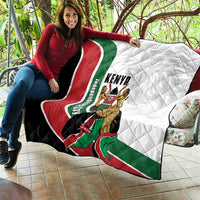 Kenya Jamhuri Day Quilt Lion With Coat Of Arms - Wonder Print Shop