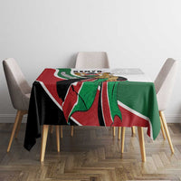 Kenya Jamhuri Day Tablecloth Lion With Coat Of Arms - Wonder Print Shop