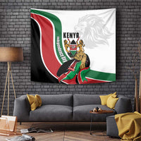Kenya Jamhuri Day Tapestry Lion With Coat Of Arms - Wonder Print Shop