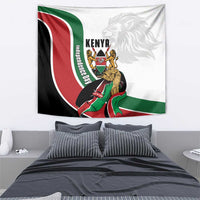 Kenya Jamhuri Day Tapestry Lion With Coat Of Arms - Wonder Print Shop