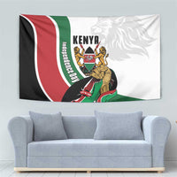 Kenya Jamhuri Day Tapestry Lion With Coat Of Arms - Wonder Print Shop