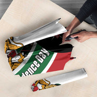 Kenya Jamhuri Day Umbrella Lion With Coat Of Arms - Wonder Print Shop