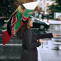 Kenya Jamhuri Day Umbrella Lion With Coat Of Arms - Wonder Print Shop