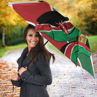 Kenya Jamhuri Day Umbrella Lion With Coat Of Arms - Wonder Print Shop