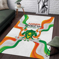 Niger Republic Day Area Rug Coat Of Arms With Flag - Wonder Print Shop