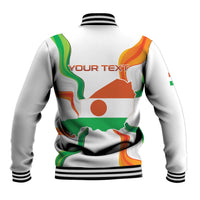Personalized Niger Republic Day Baseball Jacket Coat Of Arms With Flag - Wonder Print Shop