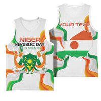Personalized Niger Republic Day Basketball Jersey Coat Of Arms With Flag - Wonder Print Shop