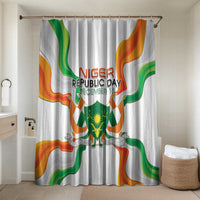 Niger Republic Day Bathroom Set Coat Of Arms With Flag - Wonder Print Shop