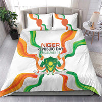 Niger Republic Day Bedding Set Coat Of Arms With Flag - Wonder Print Shop