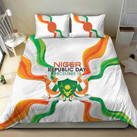 Niger Republic Day Bedding Set Coat Of Arms With Flag - Wonder Print Shop