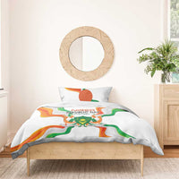 Niger Republic Day Bedding Set Coat Of Arms With Flag - Wonder Print Shop