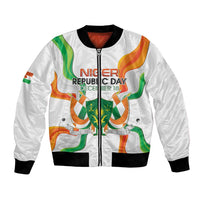 Personalized Niger Republic Day Bomber Jacket Coat Of Arms With Flag - Wonder Print Shop