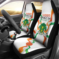 Niger Republic Day Car Seat Cover Coat Of Arms With Flag - Wonder Print Shop