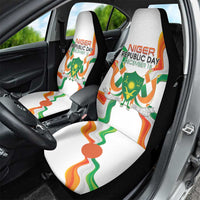 Niger Republic Day Car Seat Cover Coat Of Arms With Flag - Wonder Print Shop