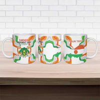 Personalized Niger Republic Day Ceramic Mug Coat Of Arms With Flag - Wonder Print Shop