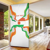 Personalized Niger Republic Day Door Cover Coat Of Arms With Flag - Wonder Print Shop