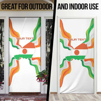 Personalized Niger Republic Day Door Cover Coat Of Arms With Flag - Wonder Print Shop