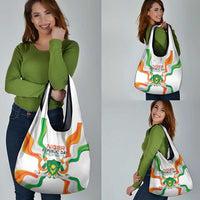 Niger Republic Day Grocery Bag Coat Of Arms With Flag - Wonder Print Shop