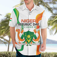 Personalized Niger Republic Day Hawaiian Shirt Coat Of Arms With Flag - Wonder Print Shop