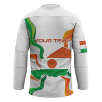 Personalized Niger Republic Day Hockey Jersey Coat Of Arms With Flag - Wonder Print Shop