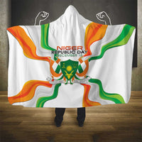 Niger Republic Day Hooded Blanket Coat Of Arms With Flag - Wonder Print Shop