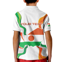 Personalized Niger Republic Day Kid Polo Shirt Coat Of Arms With Flag - Wonder Print Shop