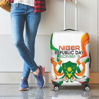 Niger Republic Day Luggage Cover Coat Of Arms With Flag - Wonder Print Shop