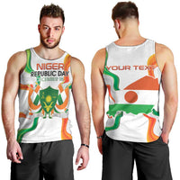 Personalized Niger Republic Day Men Tank Top Coat Of Arms With Flag - Wonder Print Shop