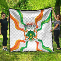 Niger Republic Day Quilt Coat Of Arms With Flag - Wonder Print Shop
