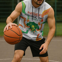 Personalized Niger Republic Day Sleeveless Hoodie Coat Of Arms With Flag - Wonder Print Shop