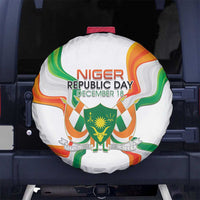 Niger Republic Day Spare Tire Cover Coat Of Arms With Flag - Wonder Print Shop