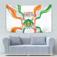 Niger Republic Day Tapestry Coat Of Arms With Flag - Wonder Print Shop
