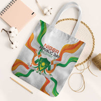 Niger Republic Day Tote Bag Coat Of Arms With Flag - Wonder Print Shop