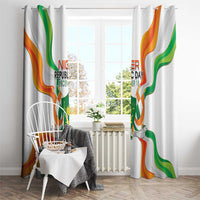 Niger Republic Day Window Curtain Coat Of Arms With Flag - Wonder Print Shop