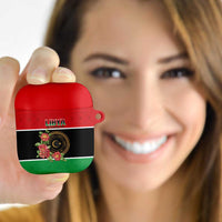 Libya Independence Day AirPods Case Pomegranate Blossom With Libyan Seal - Wonder Print Shop