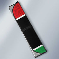 Libya Independence Day Auto Sun Shade Pomegranate Blossom With Libyan Seal - Wonder Print Shop