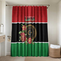 Libya Independence Day Bathroom Set Pomegranate Blossom With Libyan Seal - Wonder Print Shop
