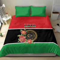 Libya Independence Day Bedding Set Pomegranate Blossom With Libyan Seal - Wonder Print Shop