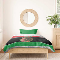 Libya Independence Day Bedding Set Pomegranate Blossom With Libyan Seal - Wonder Print Shop