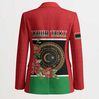 Personalized Libya Independence Day Blazer Pomegranate Blossom With Libyan Seal - Wonder Print Shop