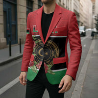 Personalized Libya Independence Day Blazer Pomegranate Blossom With Libyan Seal - Wonder Print Shop