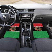 Personalized Libya Independence Day Car Mats Pomegranate Blossom With Libyan Seal - Wonder Print Shop