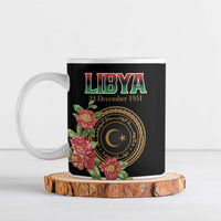 Personalized Libya Independence Day Ceramic Mug Pomegranate Blossom With Libyan Seal - Wonder Print Shop