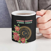 Personalized Libya Independence Day Ceramic Mug Pomegranate Blossom With Libyan Seal - Wonder Print Shop