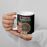 Personalized Libya Independence Day Ceramic Mug Pomegranate Blossom With Libyan Seal - Wonder Print Shop