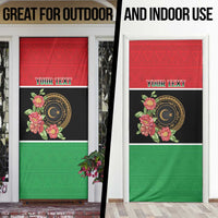 Personalized Libya Independence Day Door Cover Pomegranate Blossom With Libyan Seal - Wonder Print Shop